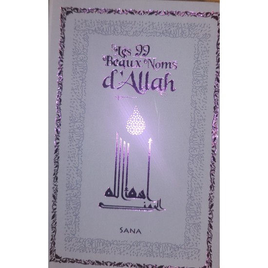 The 99 Beautiful Names of Allah Cover Gray / Green / Turquois FRENCH ONLY